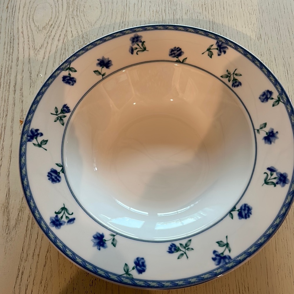 Mikasa Blue Medley Round Serving Bowl